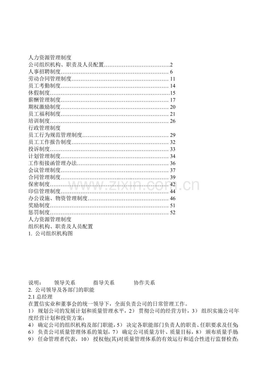 房地产企业人力资源管理制度.doc_第1页