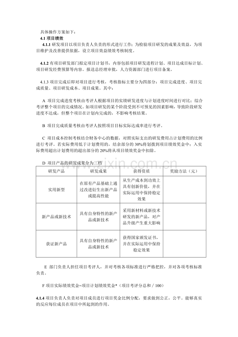 研发部绩效考核方案1.doc_第2页