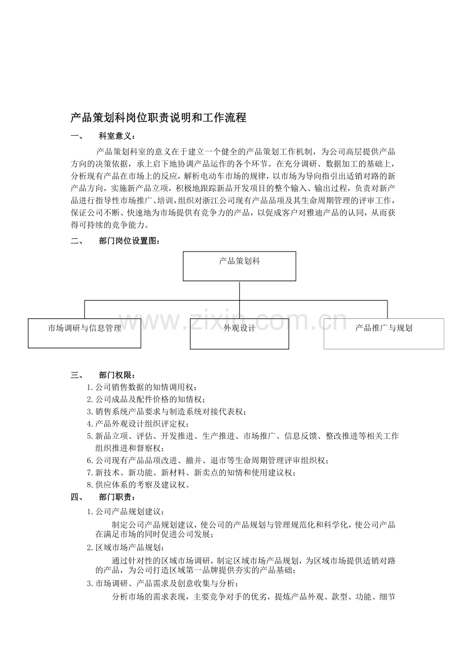 部门岗位职责和工作流程.doc_第1页