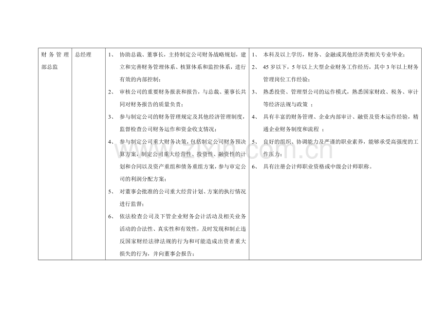 岗位职责描述(财务总监).doc_第2页