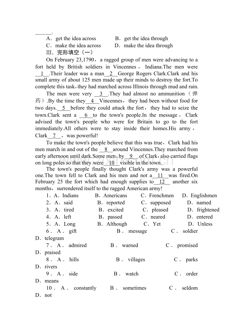 高三英语阶段模块复习检测试题9.doc_第3页