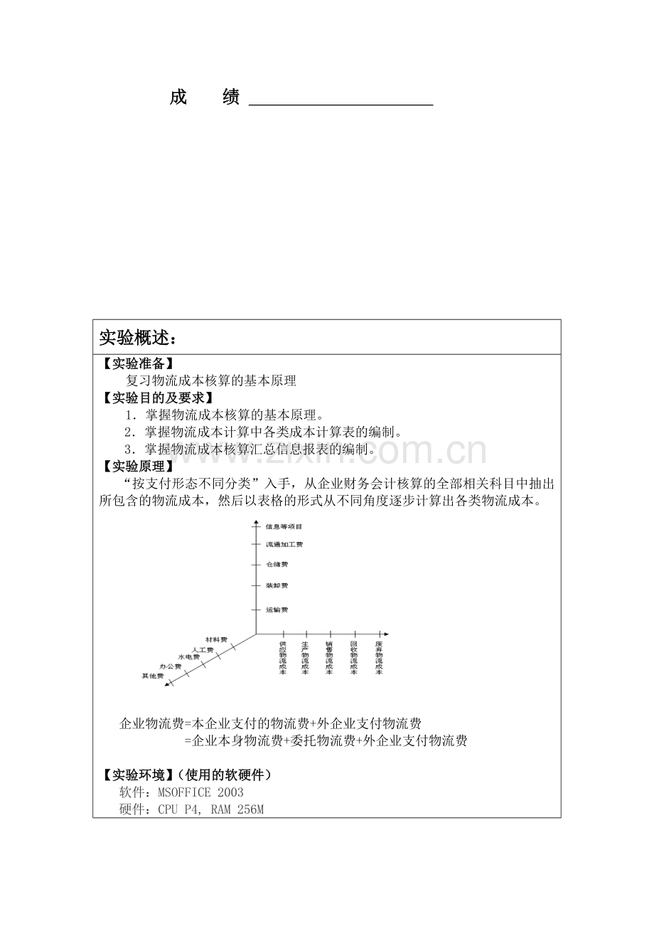 物流成本与控制实验.doc_第2页