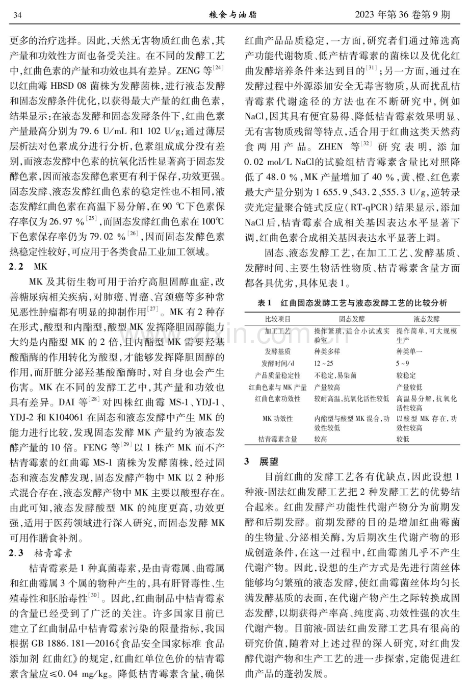 红曲发酵工艺及相关生物活性物质研究.pdf_第3页