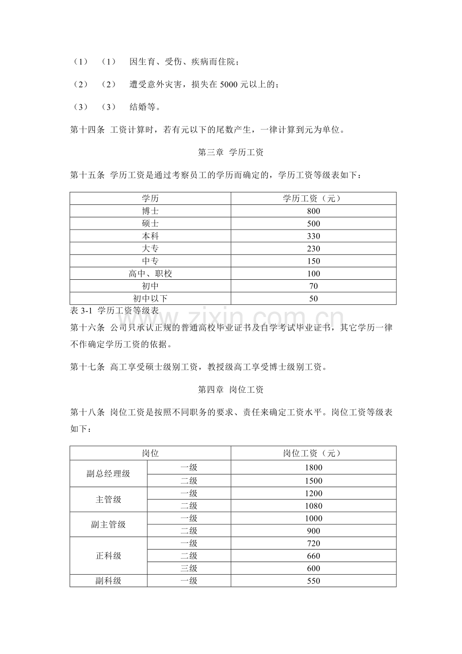 冠东科室人员工资管理制度.doc_第3页