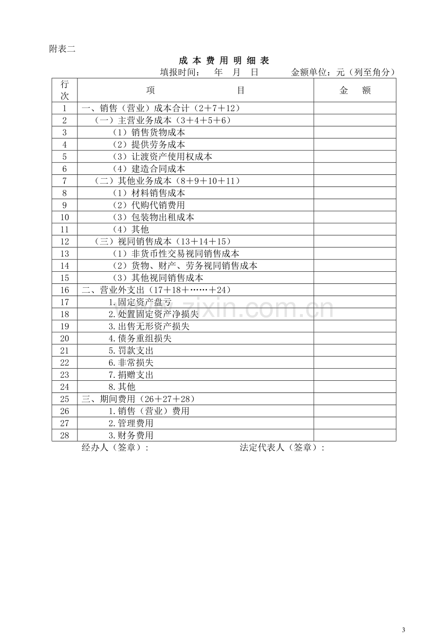 2017年企业所得税年度申报表(A类).doc_第3页