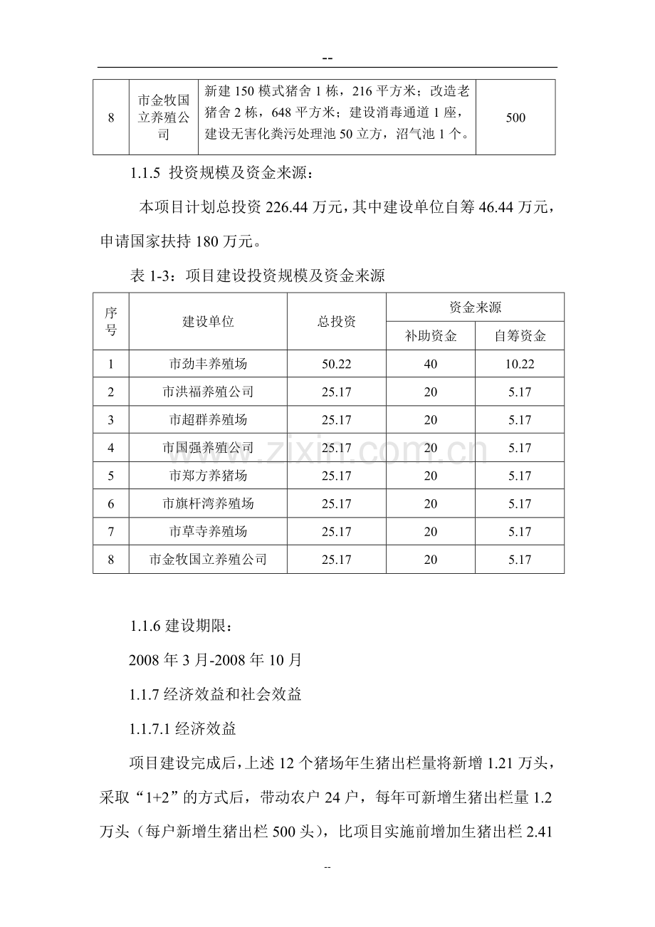 某某市生猪标准化规模养殖场建设项目可行性研究报告.doc_第3页