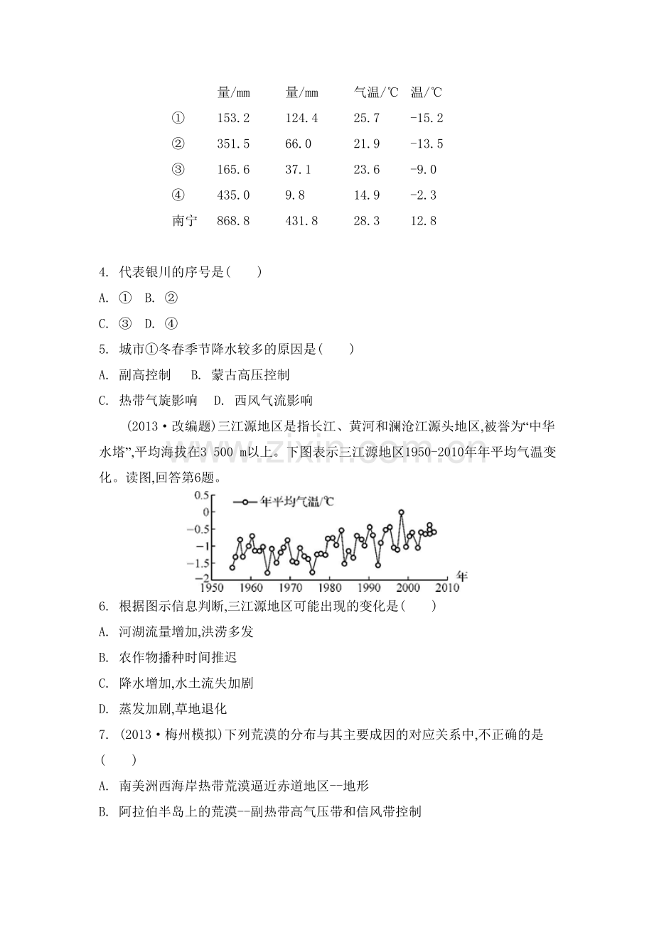 高三地理总复习专题评估检测15.doc_第2页