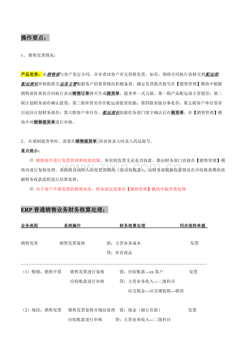 ERP中销售流程及财务管理应用案例之流程图.doc_第3页