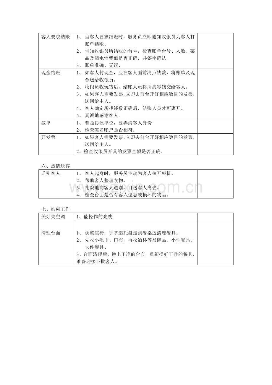 中餐服务员工作流程和标准.doc_第3页