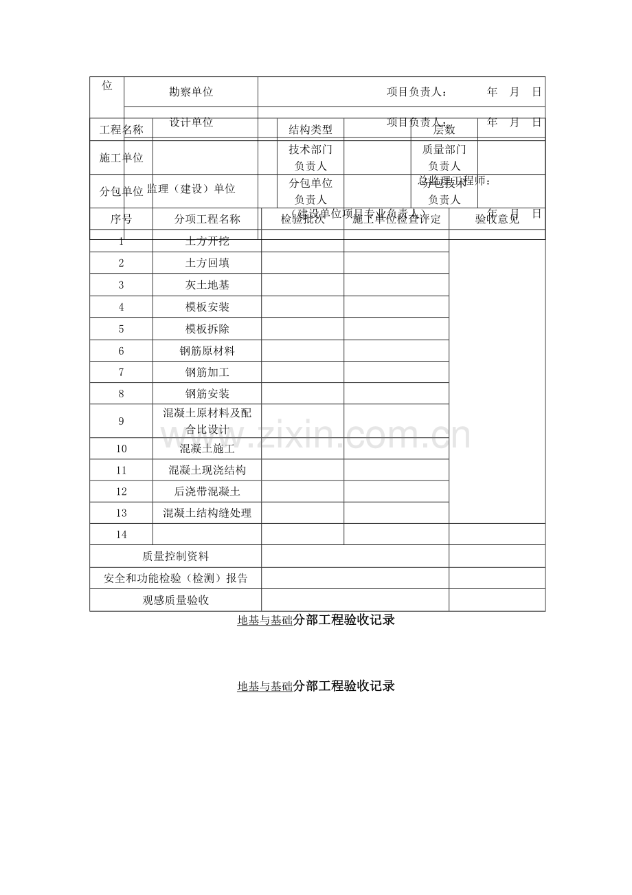 地基基础工程质量验收表填写范例.doc_第2页