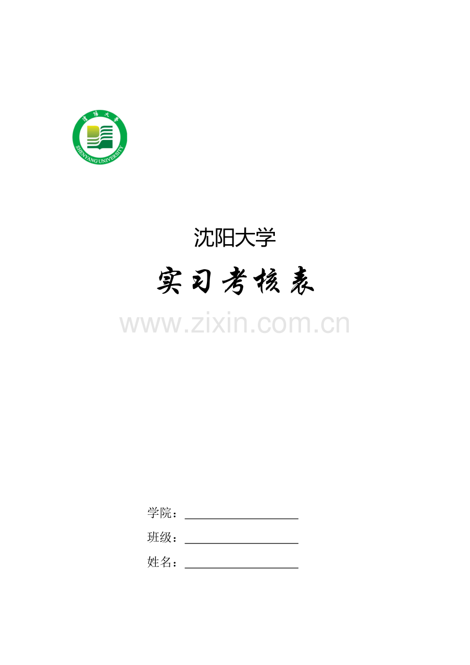 实习考核表-专业实习.doc_第1页