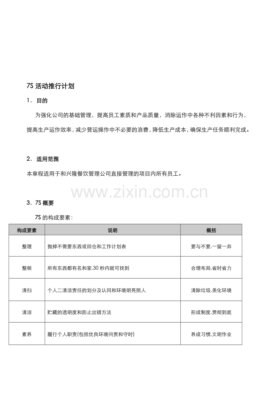 7S活动推行计划.doc_第1页