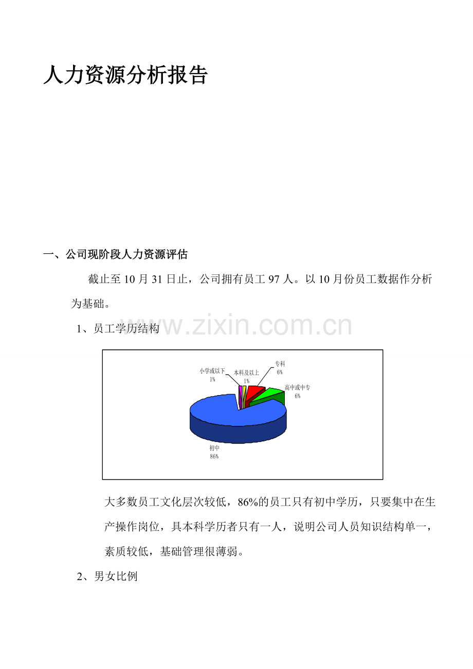 人力资源分析报告on.doc_第1页