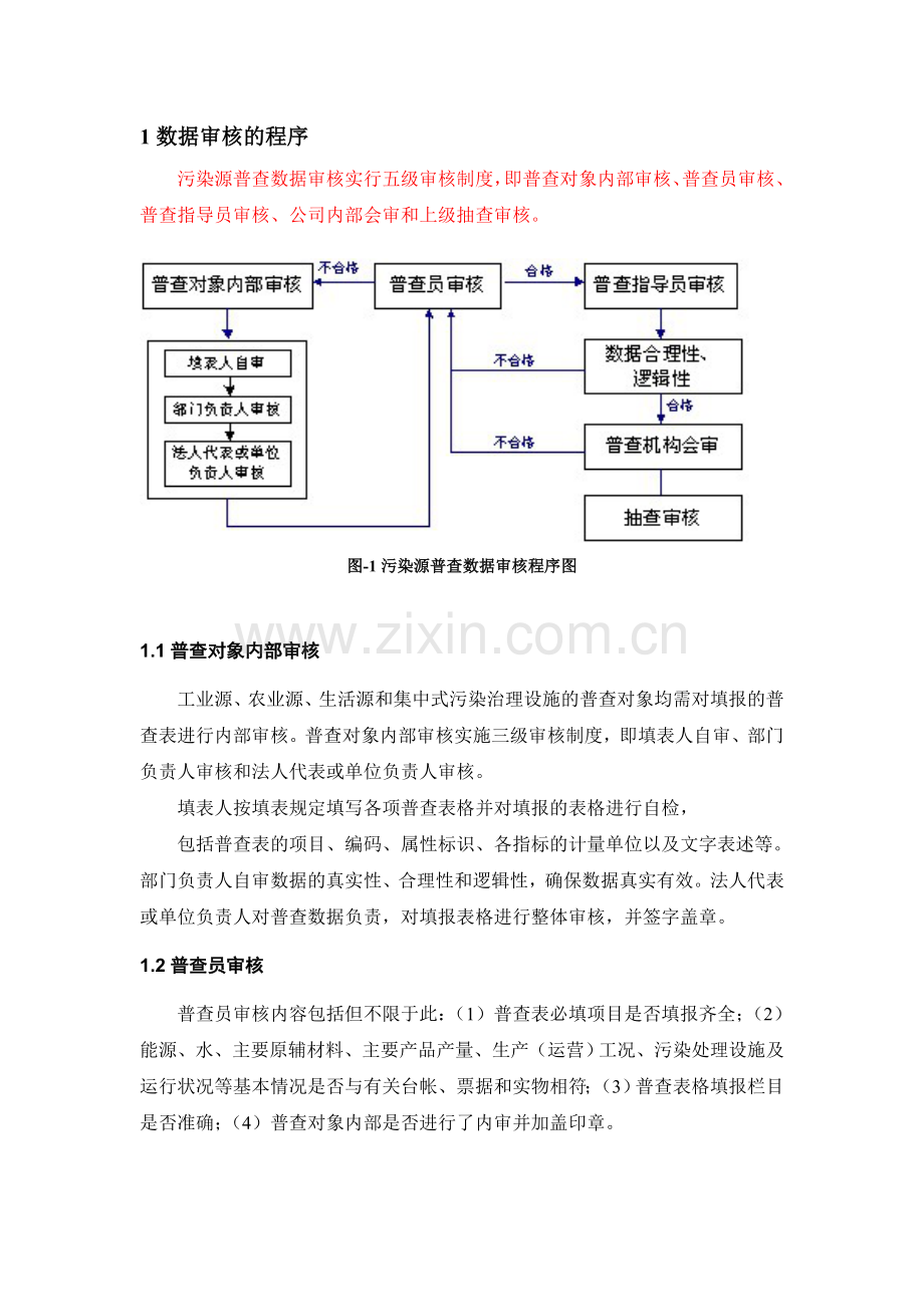 污染源普查审核方法和程序.doc_第1页