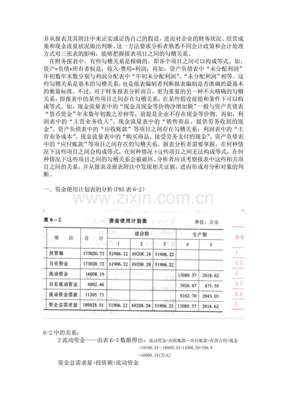 MG焦化公司焦炉改造工程财务可行性研究案例-勾稽关系.doc_第2页