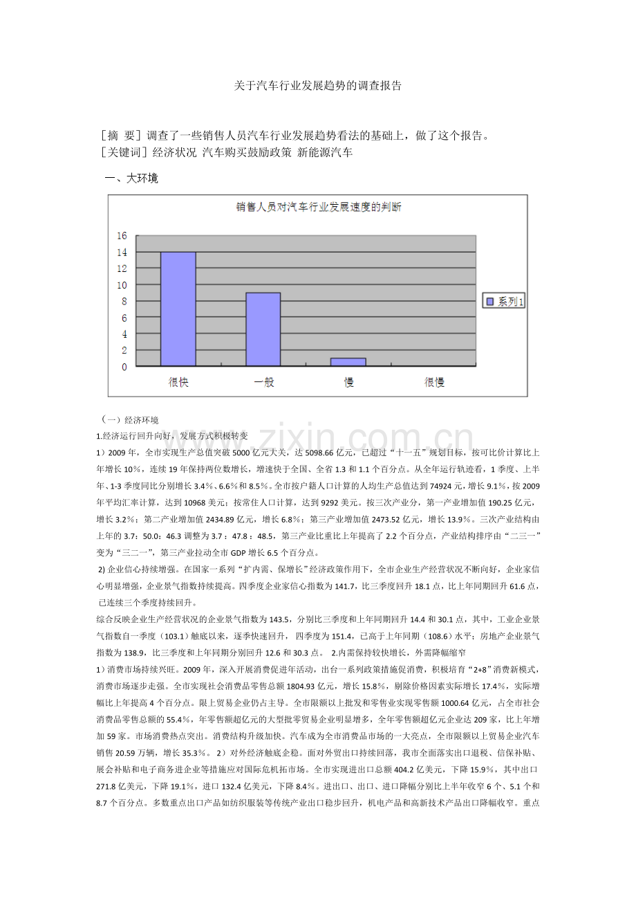 汽车发展调查报告.doc_第1页