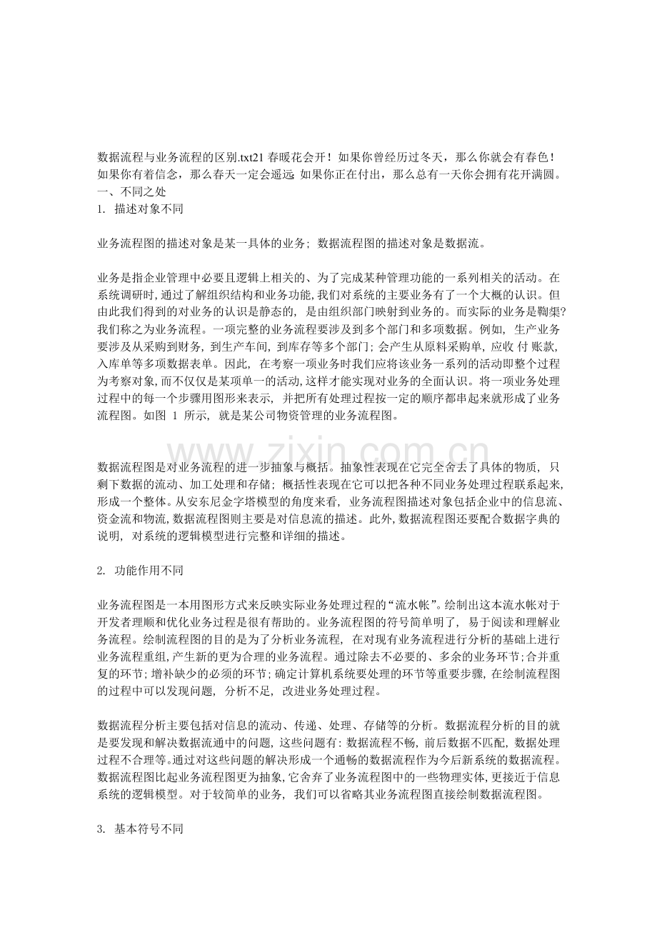 数据流程与业务流程的区别.doc_第1页