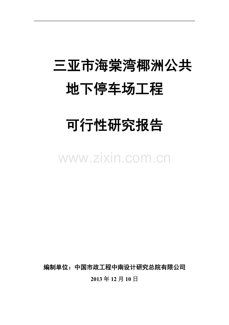 停车场可行性研究报告.doc_第1页