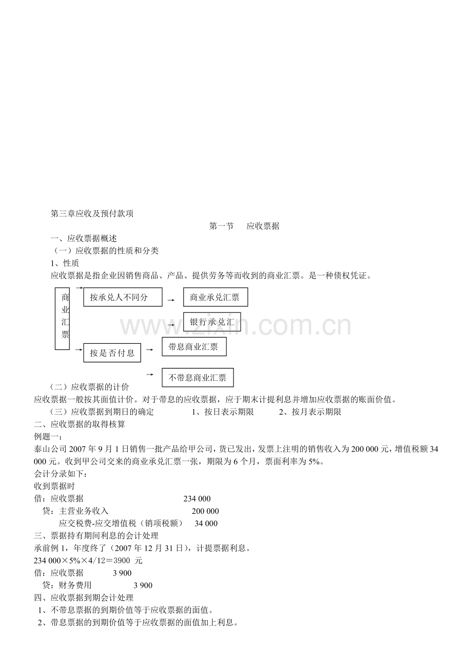 会计学-第三章-应收及应付款项.doc_第1页