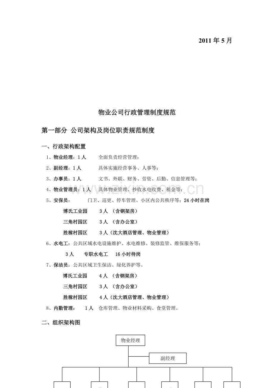 物业公司行政管理各岗位职责制度规范.doc_第2页