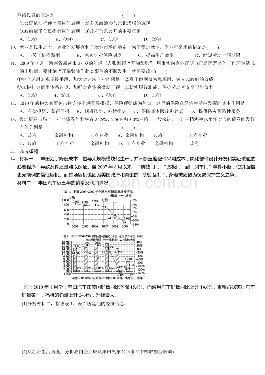 政治经济生活-专题二-生产、劳动与经营.doc_第2页