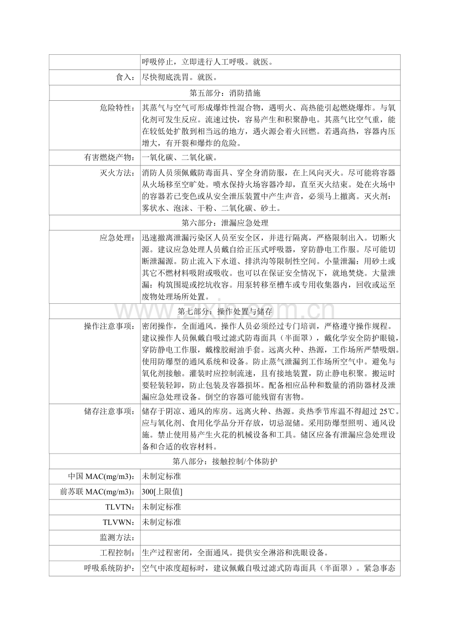 煤油MSDS-安全技术说明书.doc_第2页