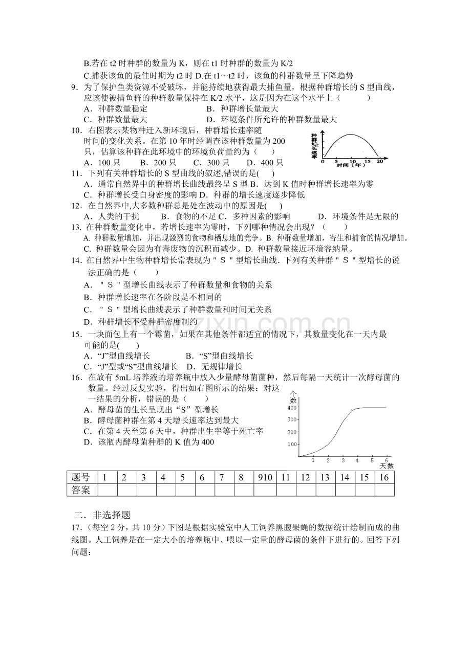 2017-2018学年高二生物必修三同步练习18.doc_第2页