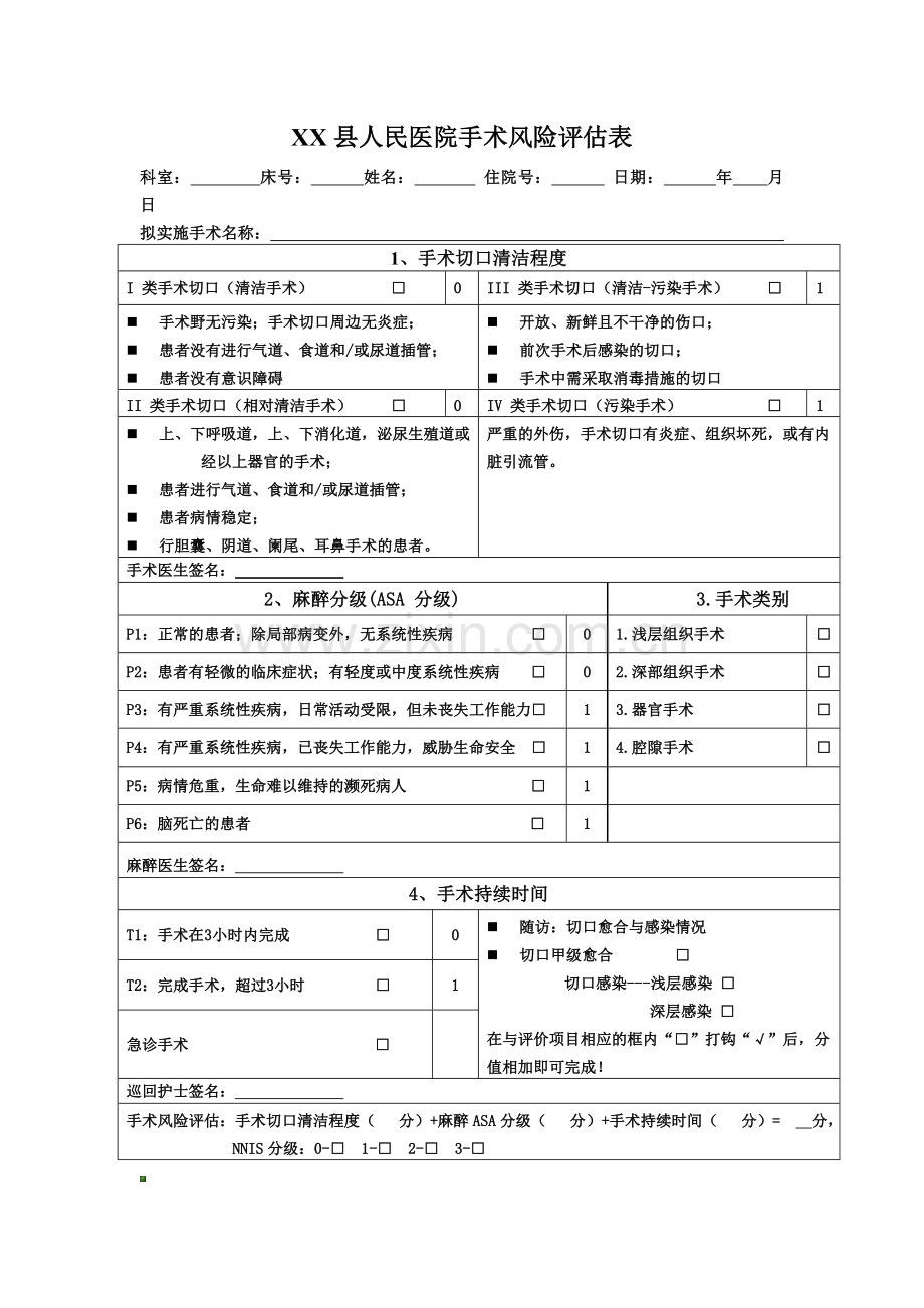 XX县人民医院手术风险评估制度.doc_第3页