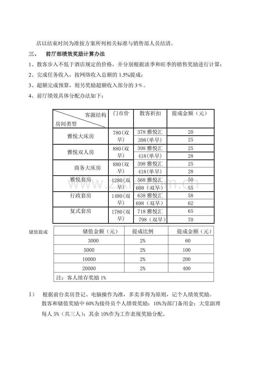 酒店销售部绩效考核方案.doc_第3页