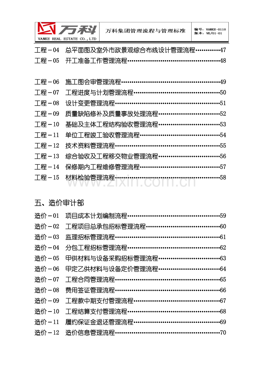 万科房地产集团公司全套管理流程.doc_第3页