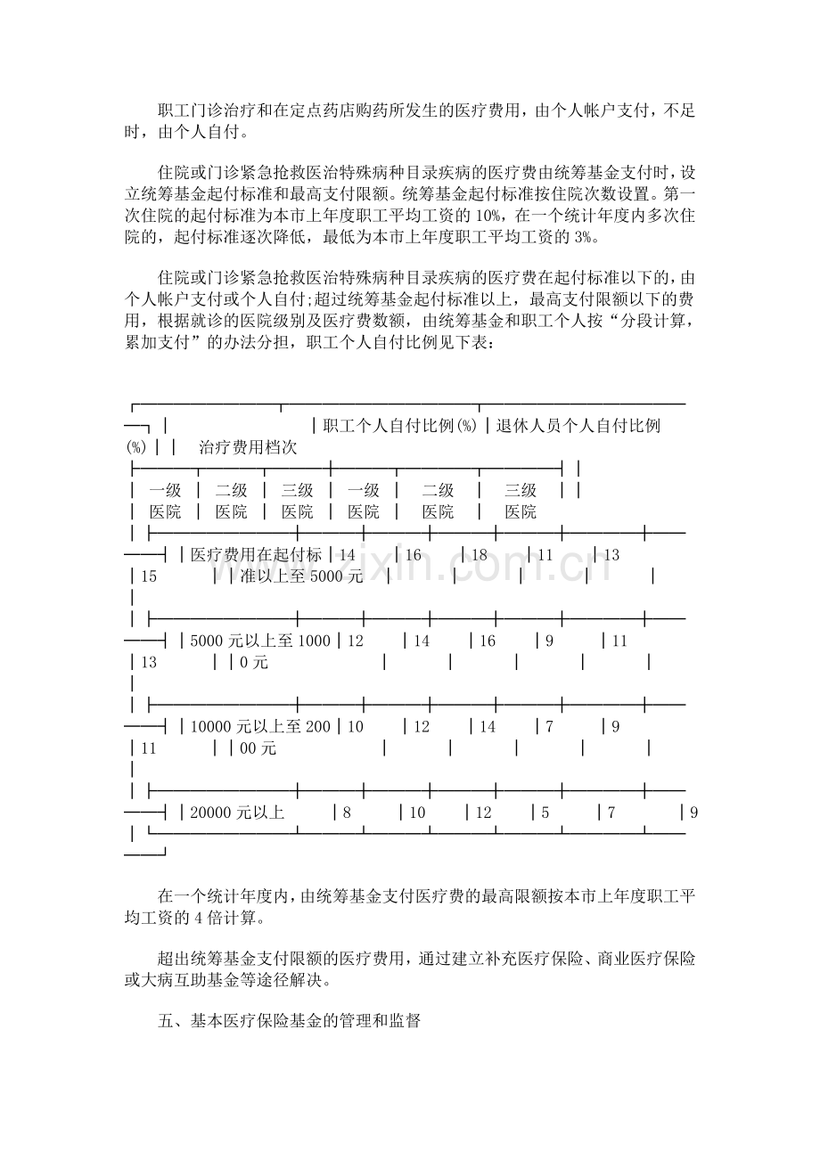 西安市城镇职工基本医疗保险实施方案研究与分析.doc_第3页