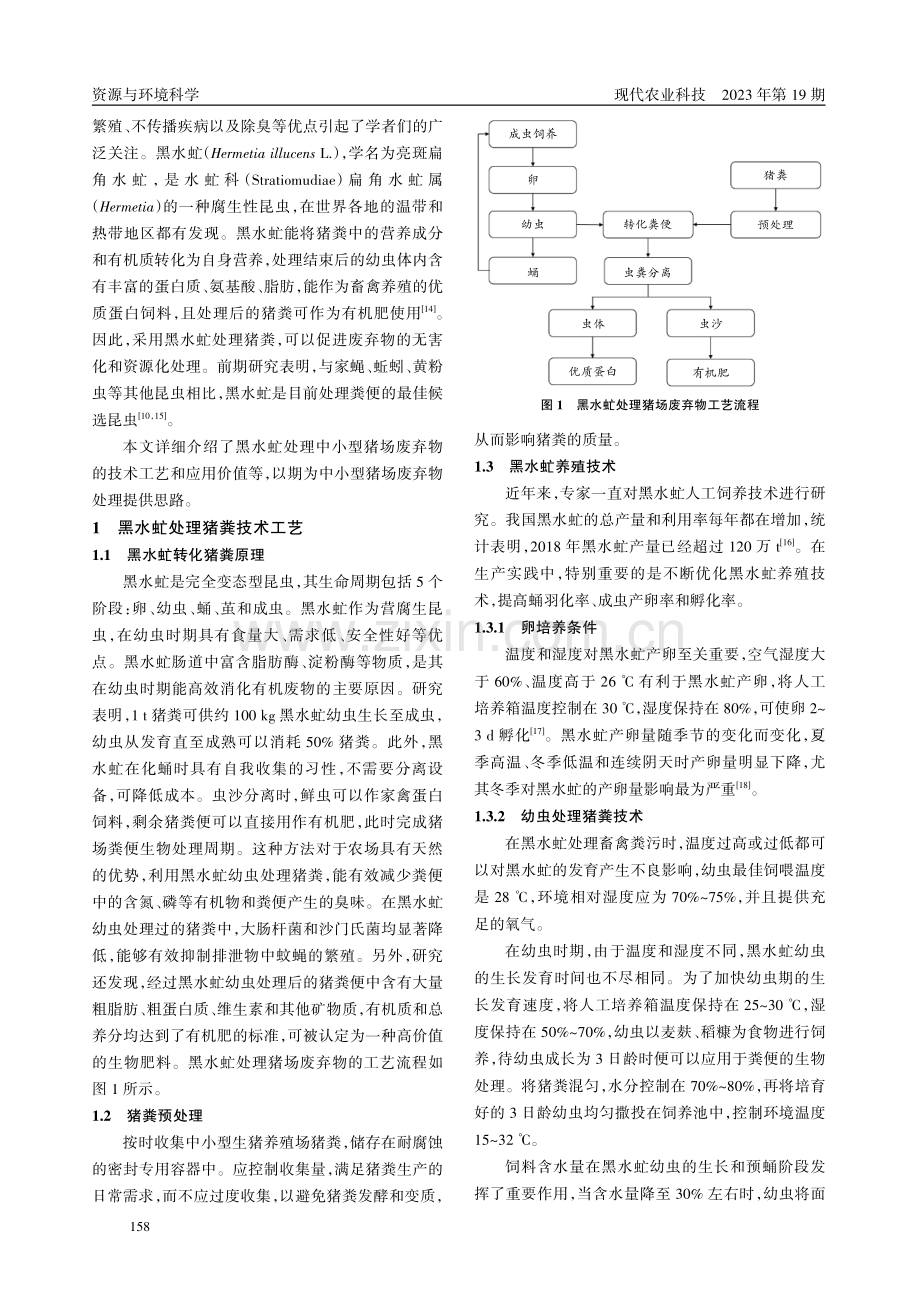 黑水虻处理中小型猪场粪污生产有机肥技术.pdf_第2页