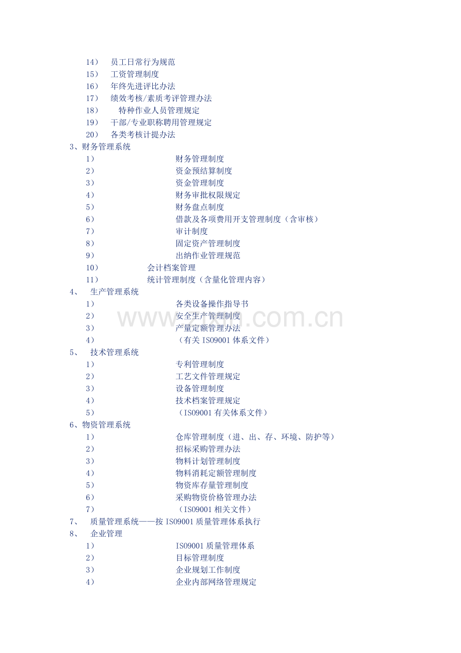 企业管理制度目录-制造类-电源企业网.doc_第2页