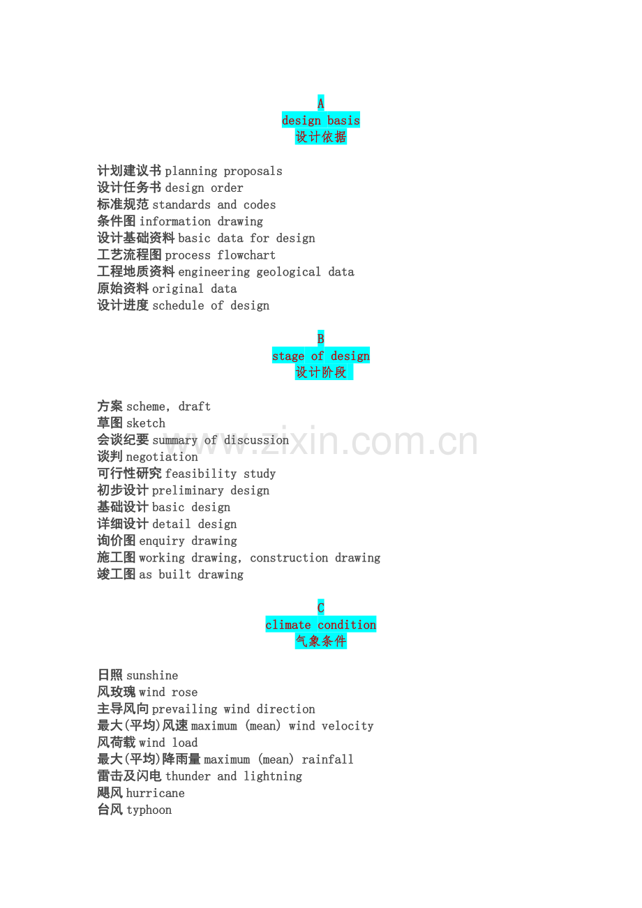 建筑常用英文词汇.doc_第1页