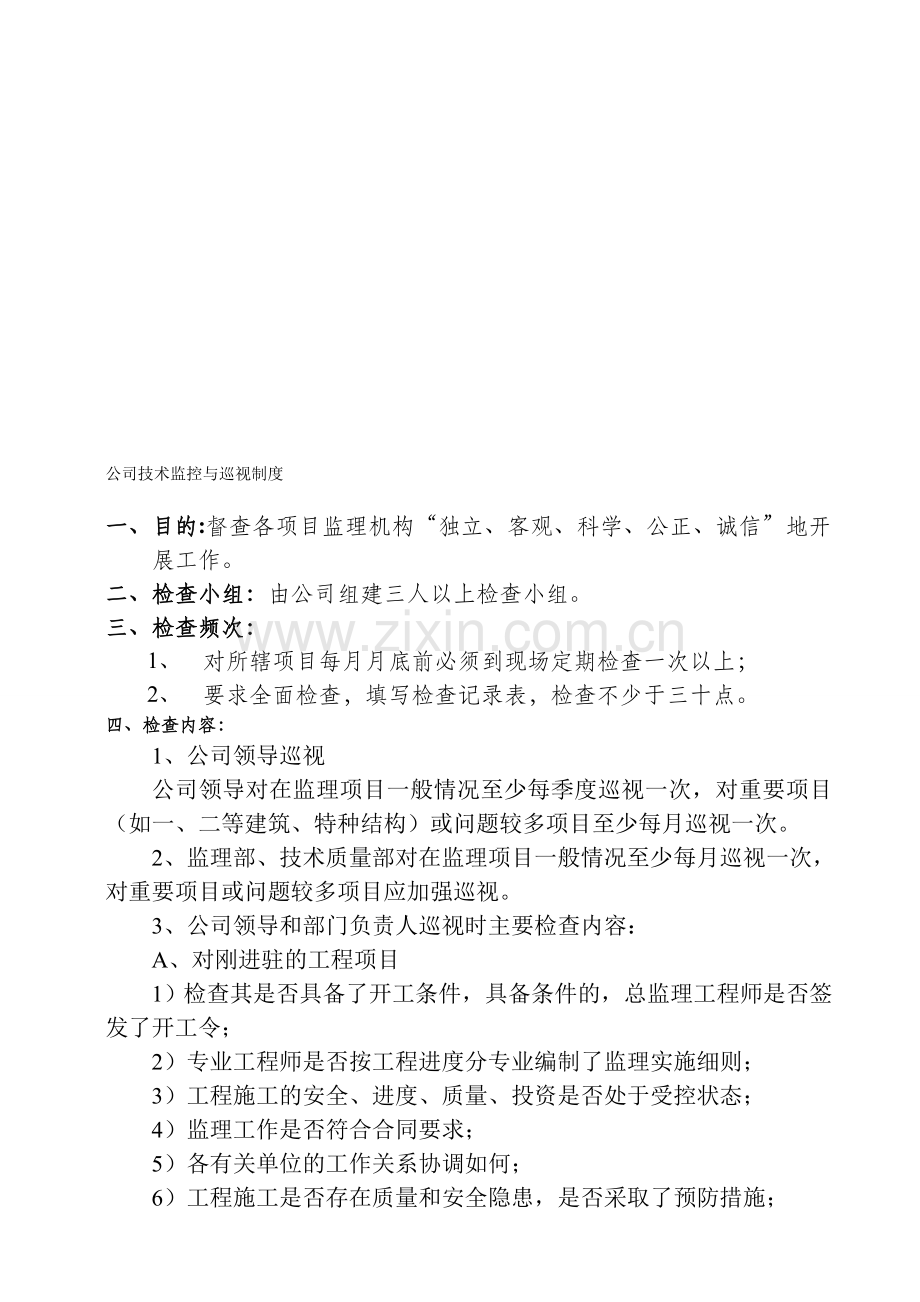 公司技术监控与巡视制度.doc_第1页