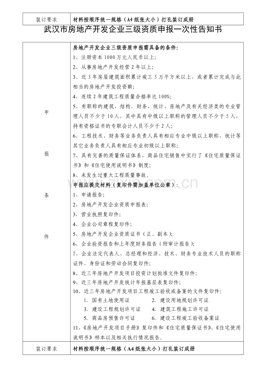 武汉市房地产开发企业二级资质申报一次性告知书.doc_第2页