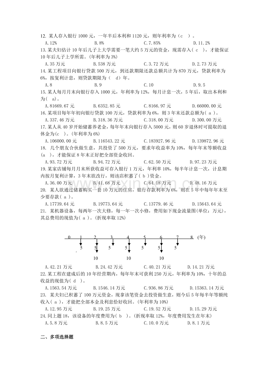 工程经济学第二章汇总.doc_第2页