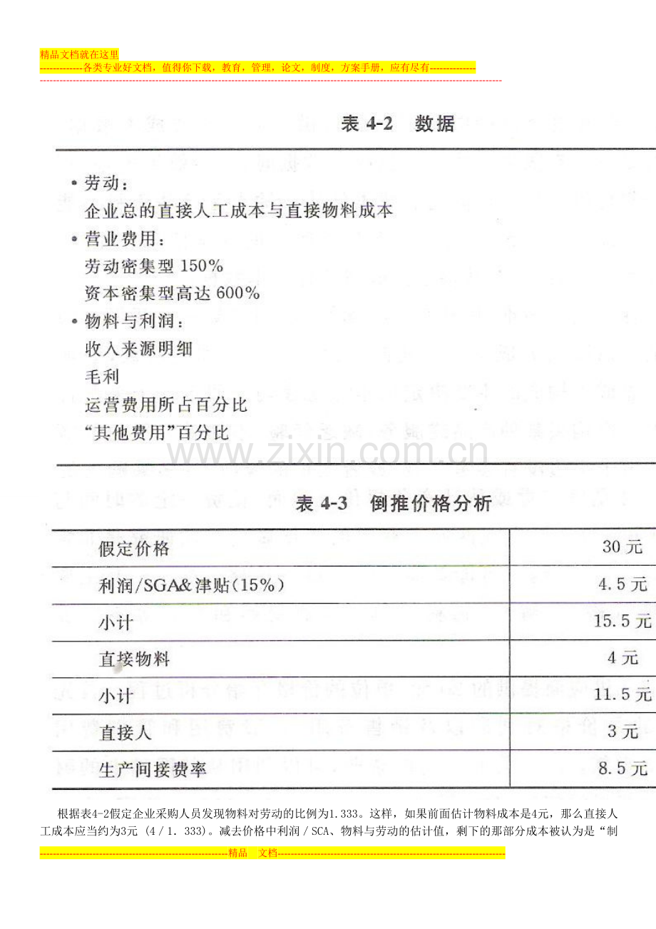 采购管理方法26：利用倒推价格分析估计供应商成本.doc_第2页