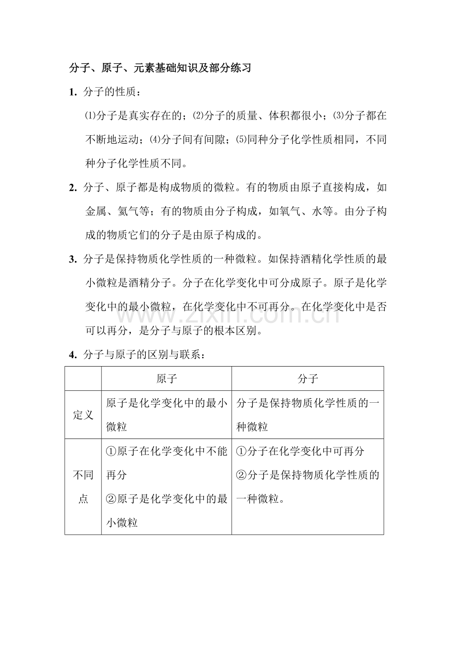 人类赖以生存的空气练习题1.doc_第1页