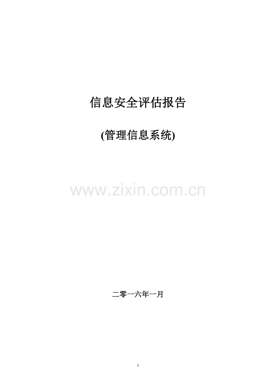 信息安全评估报告.doc_第1页