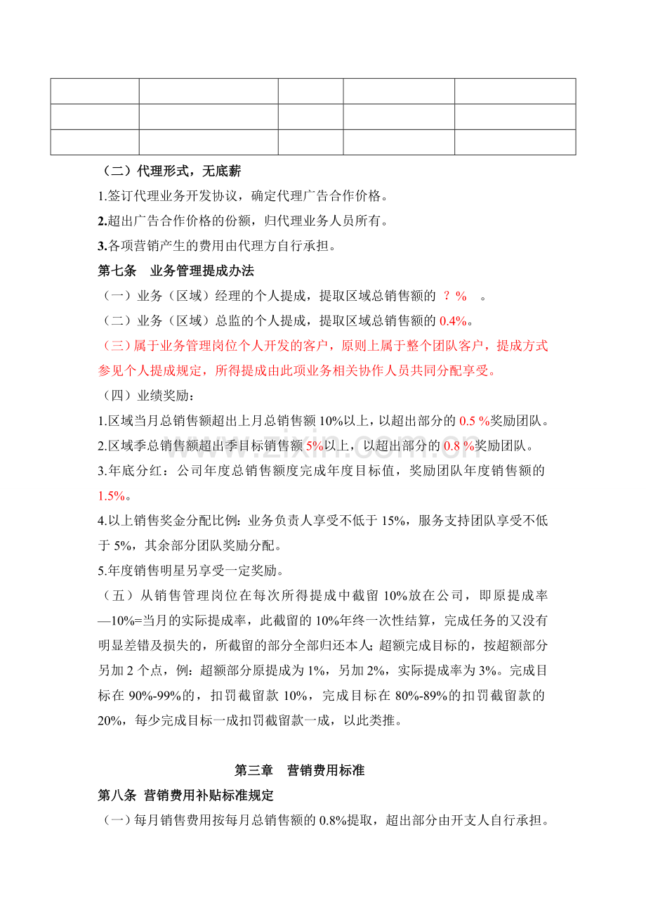 业务提成及考核管理办法.doc_第2页