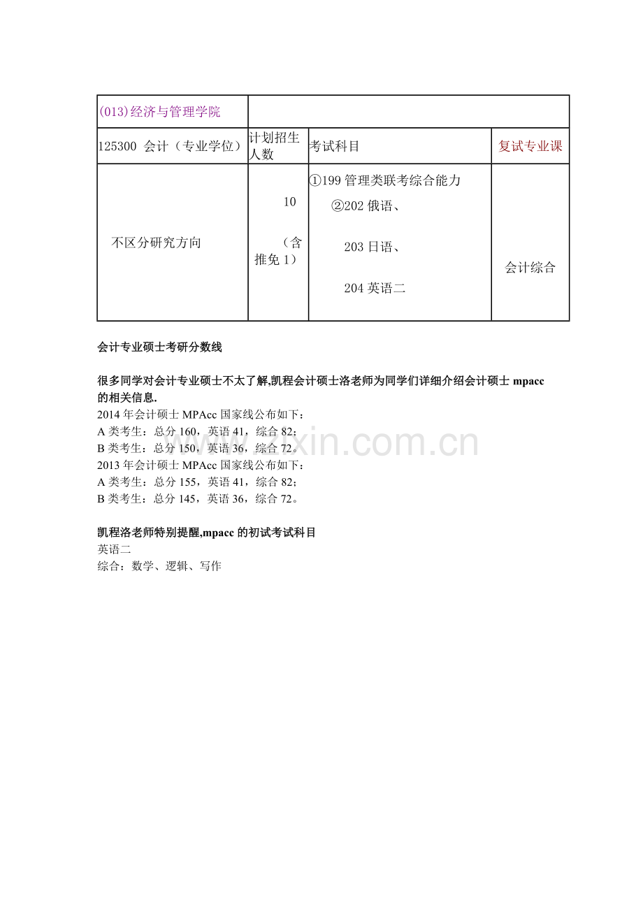 齐齐哈尔大学2015年全日制会计硕士MPAcc招生.doc_第2页