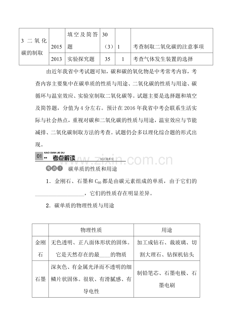 2017届中考化学知识点专项强化复习检测22.doc_第2页