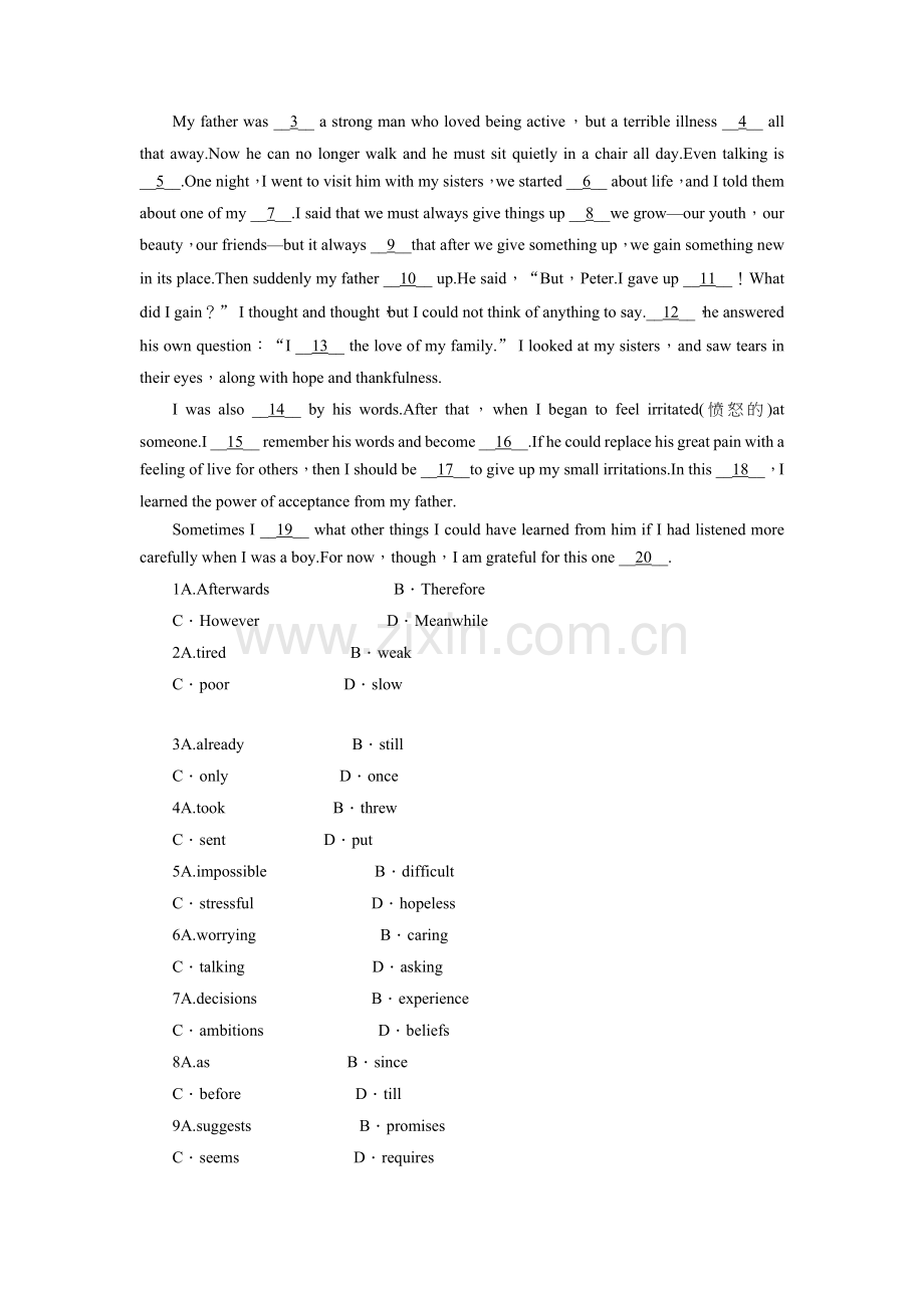 2017-2018学年高一英语上册同步精练检测9.doc_第2页