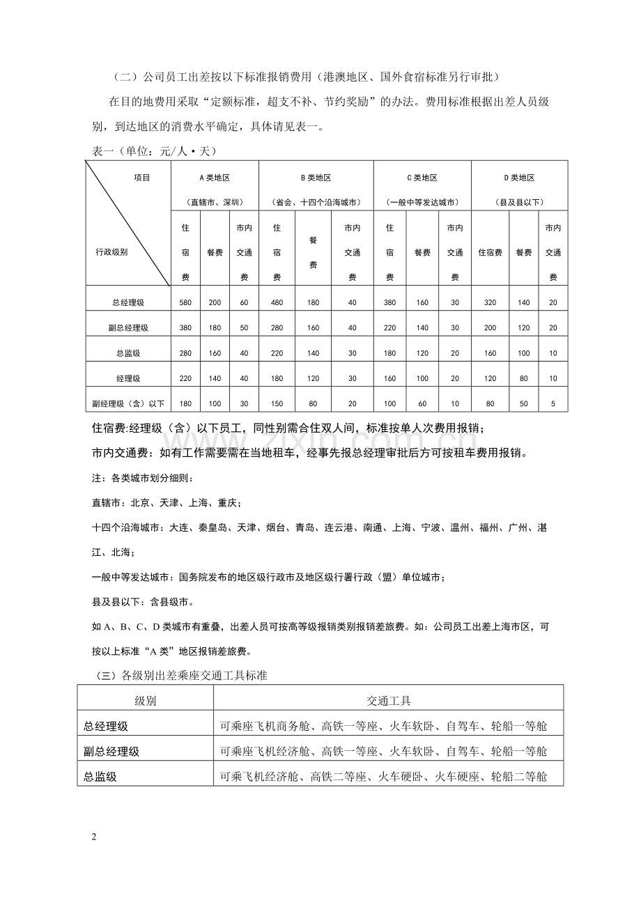 因公差旅管理制度.doc_第2页