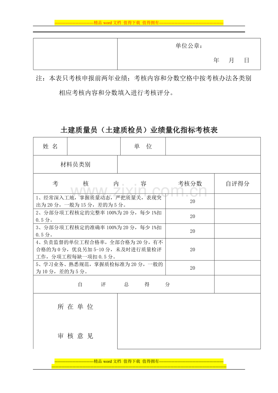 八大员业绩量化考核表..doc_第3页