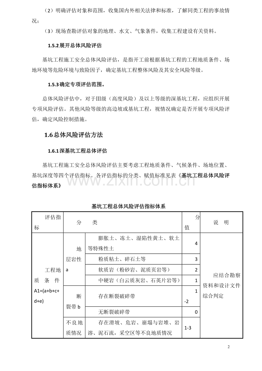 基坑开挖风险评估报告.doc_第2页