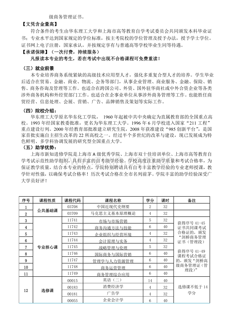 《商务管理》招生简章A4.doc_第2页