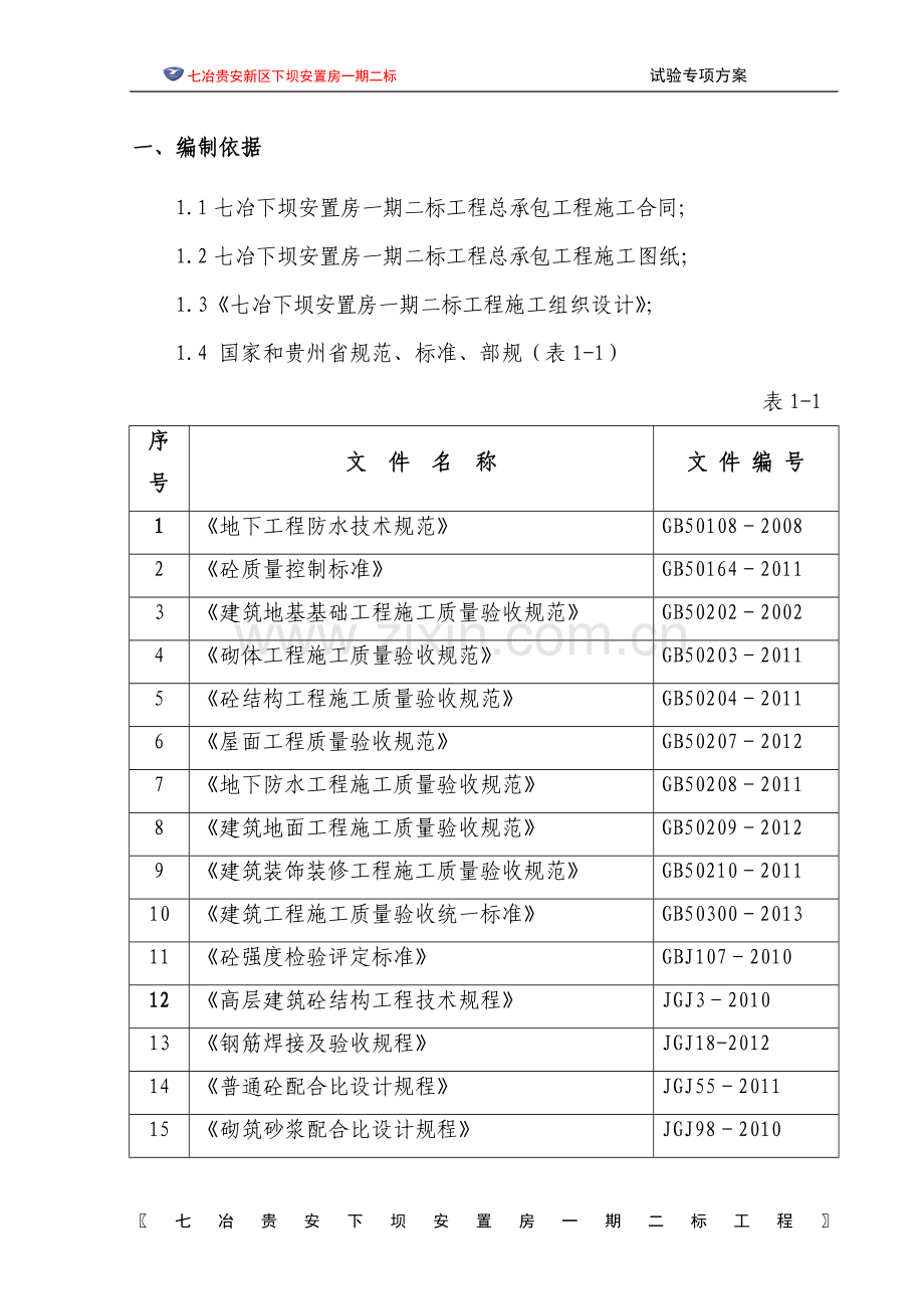 房建项目试验方案.doc_第1页