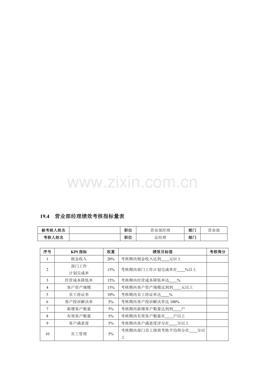 投资证券人员绩效考核方案..doc_第3页